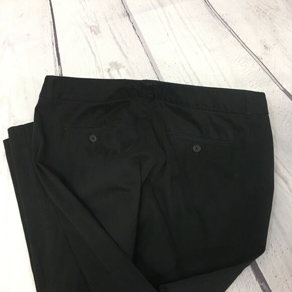 A142-Caribbean Joe size 12 black straight pants - Picture 2 of 4